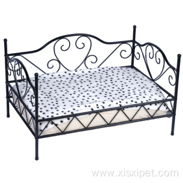Luxury novelty wrought iron pet sofa bed